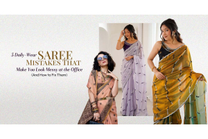 5 Daily-Wear Saree Mistakes That Make You Look Messy at the Office (And How to Fix Them)