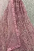 Ornate Heavy Embroidered Bridal Lehenga Choli In Pink Color