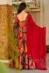 Rayon Multi Color Printed Readymade Anarkali Salwar Suit