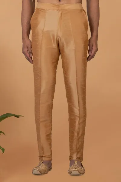 Chiku Banarasi Dhupion Silk Solid Pants