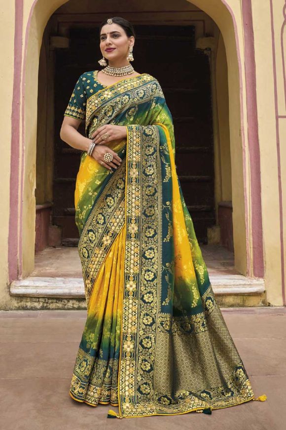Multi Color Silk Woven Zari Saree|SARV146036
