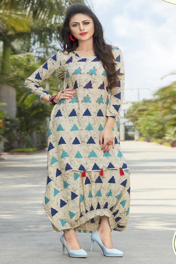 Discover more than 72 rayon printed kurti design latest - POPPY